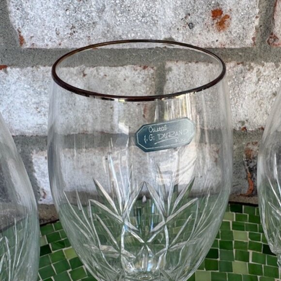 J G DURAND CRISTAL GLASSES FRANCE - Picture 2 of 9